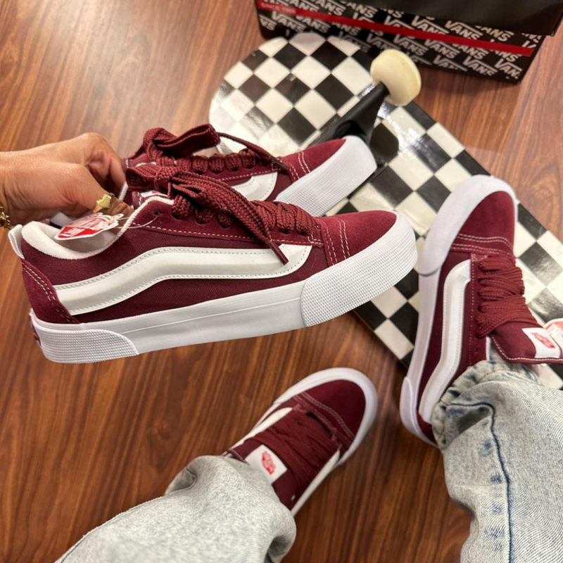 TÊNIS Vans KNU- bordo