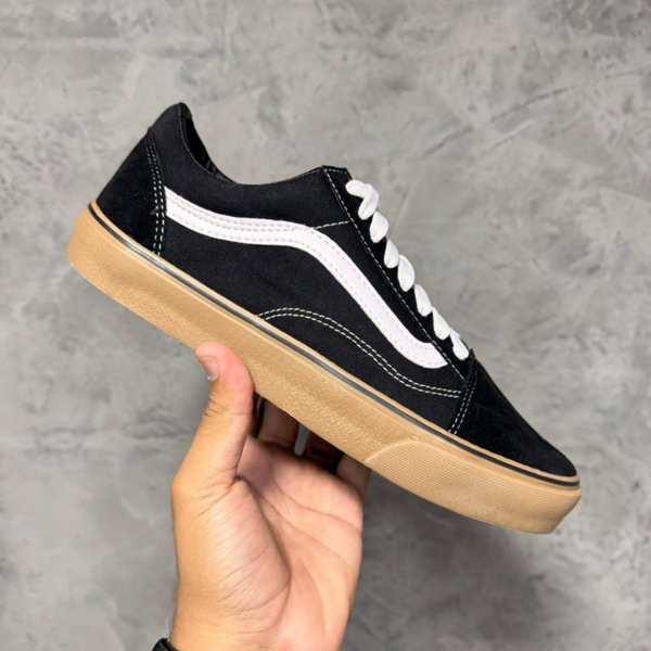 Tênis Old Skool - preto/caramelo