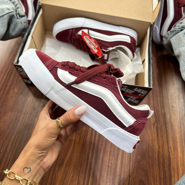 TÊNIS Vans KNU- bordo