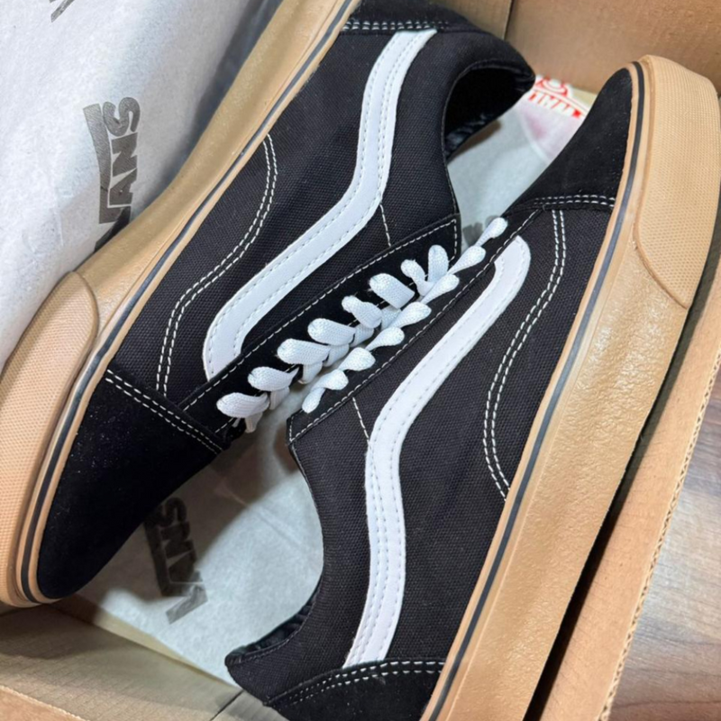 Tênis Old Skool - preto/caramelo