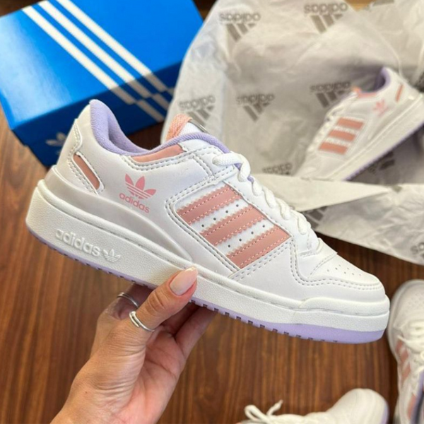 Tênis Forum Low 84 ADV - Branco/rose/lilás